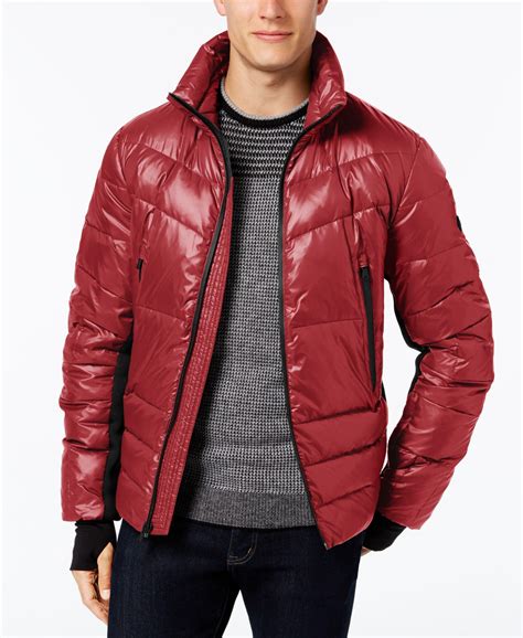 michael kors mens jacket red|Michael Kors jacket men's sale.